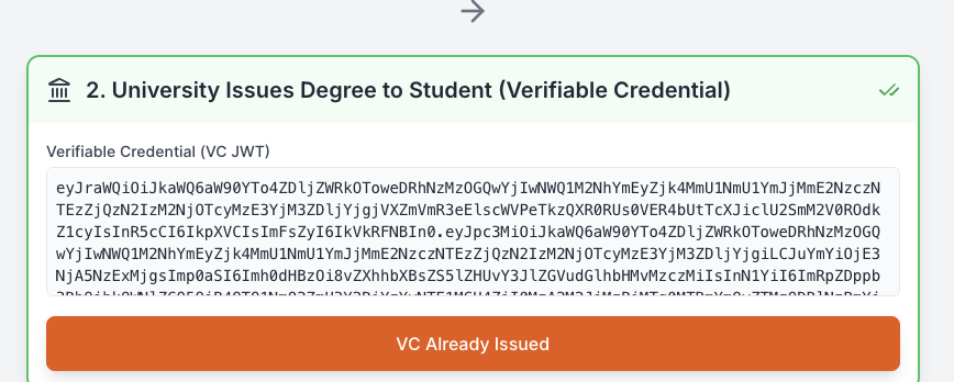 Create Decentralized Identifier output